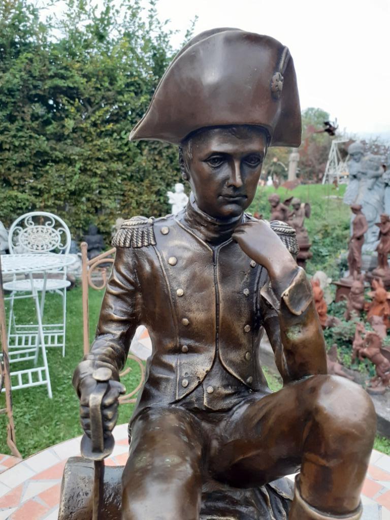 NAPOLEON ASSIS ET PENSIF EN BRONZE SIGNE, Antiquités & Art, Antiquités | Bronze & Cuivre, Enlèvement ou Envoi, Bronze