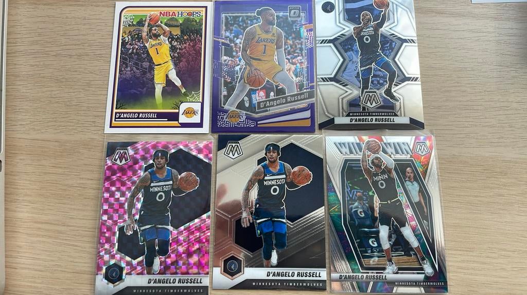 6 D’Angelo Russell kaarten, Hobby en Vrije tijd, Stickers en Plaatjes, Nieuw, Ophalen of Verzenden