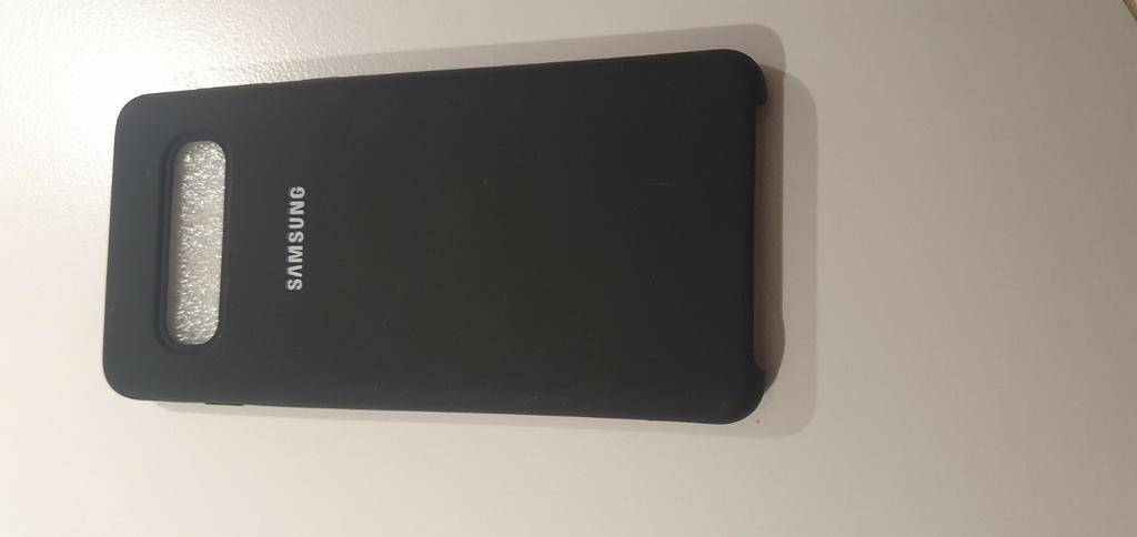 Nieuwe zwarte siliconen rugbeschermer voor Samsung s10, Telecommunicatie, Ophalen, Nieuw