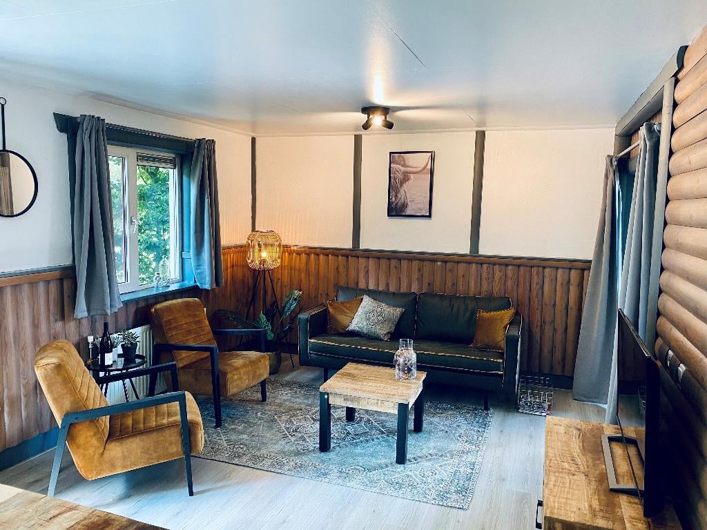 6 persoons Chalet te huur in Erm/Drenthe met Jacuzzi, Vakantie, Chalet, Bungalow of Caravan, Eigenaar, 6 personen, In bos