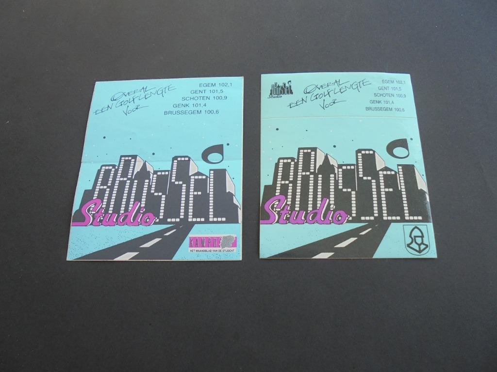 Autocollant : Studio Brussels, Envoi, Neuf, Société ou Association