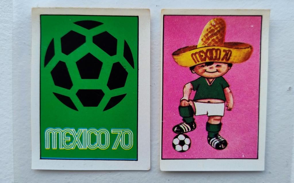 Panini Mexico 70 : affiche WC Mexico + mascotte Juanito, Enlèvement ou Envoi