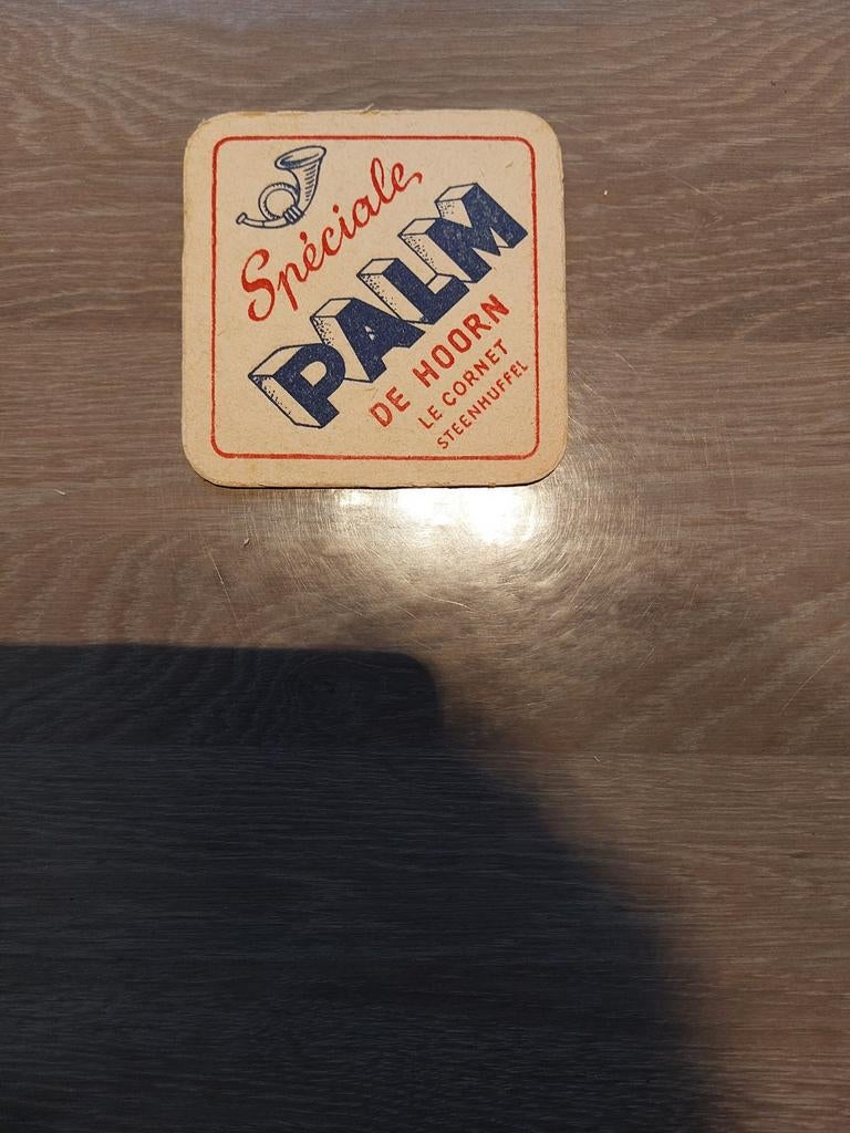 Oud bierviltje brouwerij Palm Steenhuffel, Verzamelen, Ophalen of Verzenden, Palm