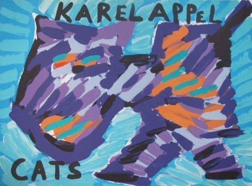 Prachtige grote kleurenlitho van karel appel uit 1978, Antiek en Kunst, Kunst | Litho's en Zeefdrukken, Ophalen
