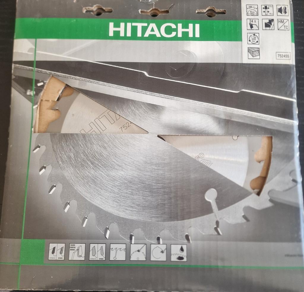 Lame de Scie Circulaire HITACHI Originale - 235mm, 24 Dents, Enlèvement, Scie circulaire