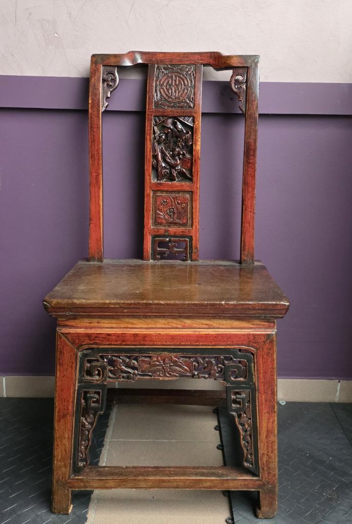 chinese antieke stoel, Ophalen