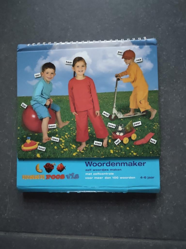 Woordenmaker maan-roos-vis, Kinderen en Baby's, Speelgoed | Educatief en Creatief, Ophalen, Zo goed als nieuw, Taal en Lezen