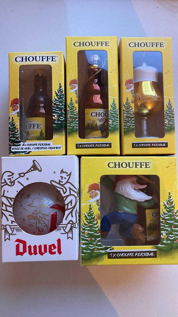 Ensemble unique de boules de Noël de marque de bière , Collections, Marques & Objets publicitaires, Neuf, Ustensile, Envoi