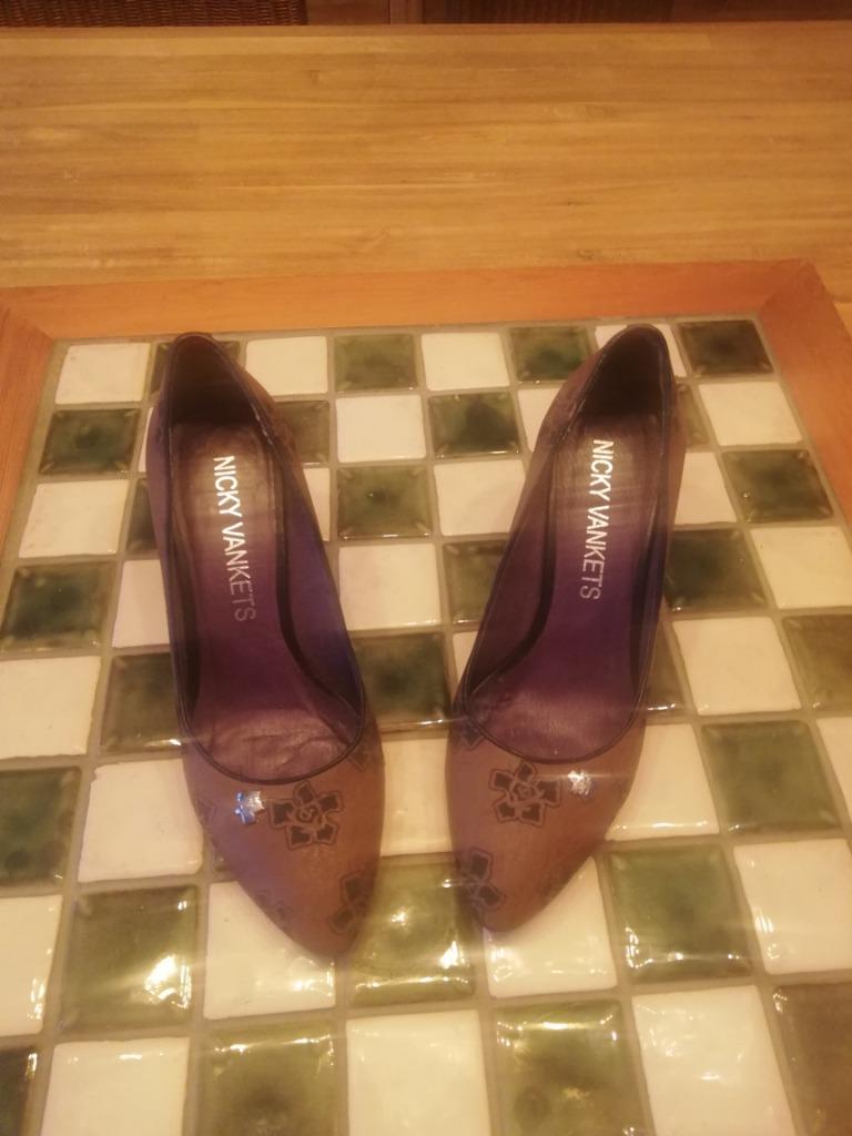 DAMESSCHOENEN PUMPS NICKY VANKETS MAAT 38, ANDERE, Pumps, Bruin, Ophalen of Verzenden