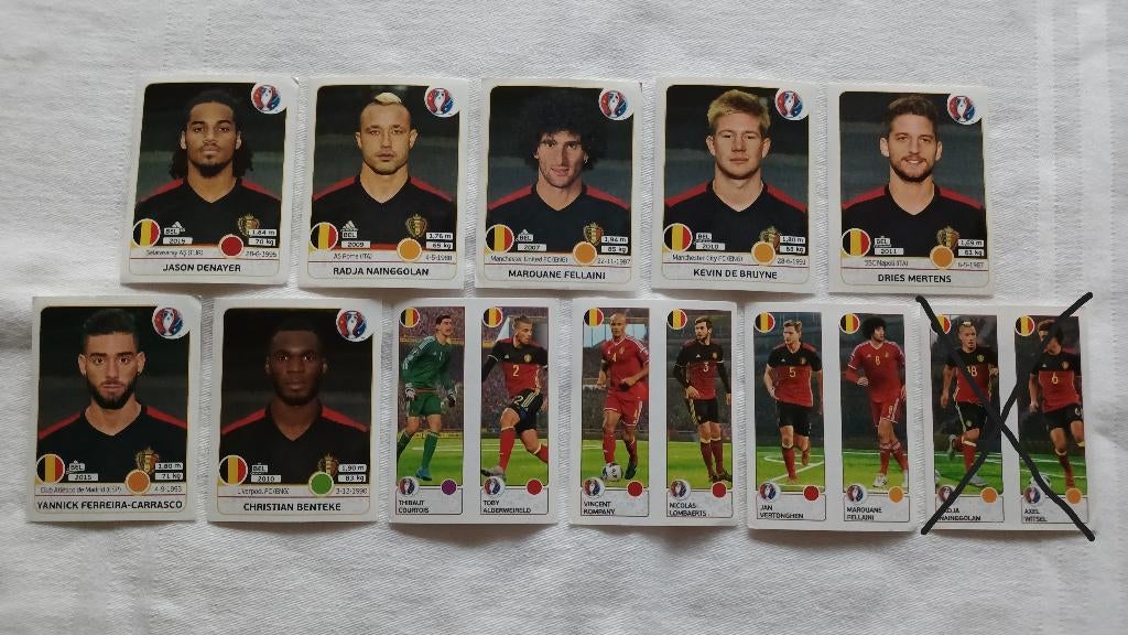 Autocollants Diables Rouges pour l'Euro 2016, Enlèvement ou Envoi, Comme neuf, Plusieurs autocollants