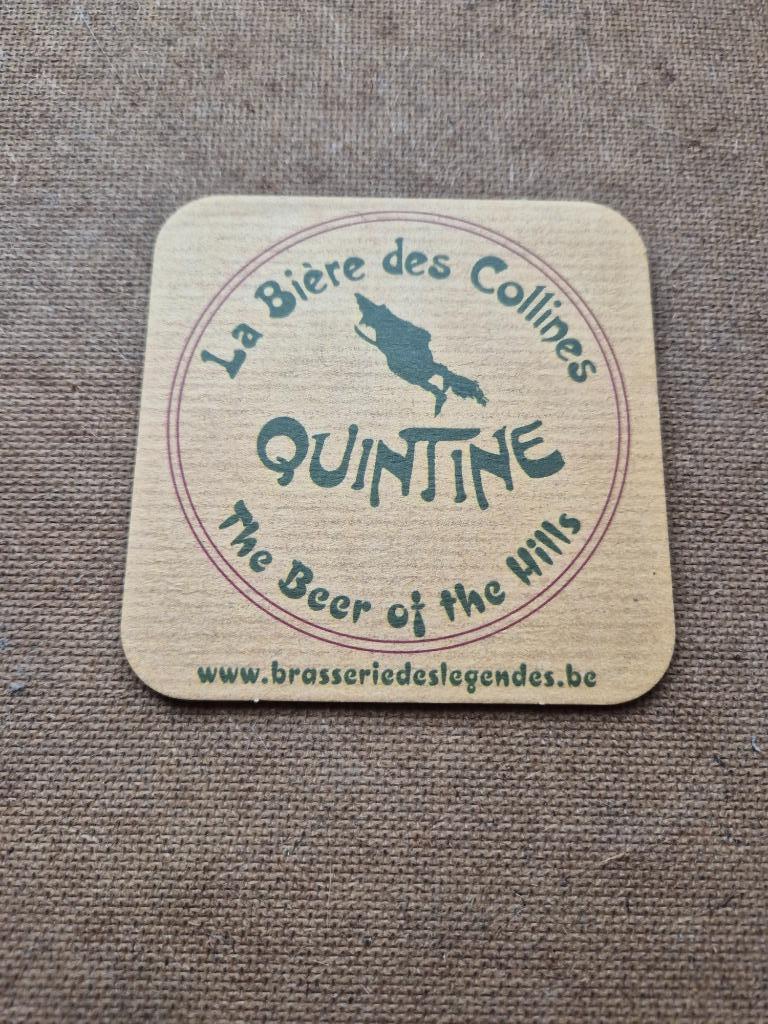 Sous Bock Quintine, Collections, Enlèvement ou Envoi, Utilisé, Sous-bock, Autres marques