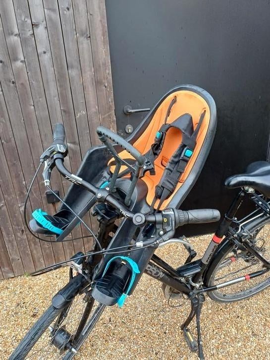Fietsstoeltje thule voor voorraan met windscherm, Fietsen en Brommers, Fietsaccessoires | Fietsstoeltjes, Gebruikt, Ophalen
