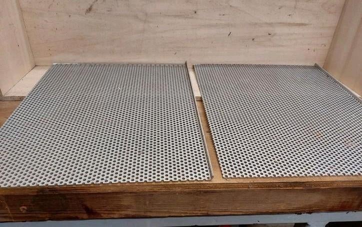 Geperforeerde metalen  platen, Ophalen, Gebruikt