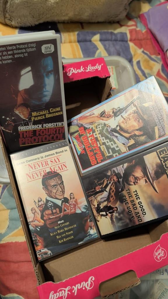 VHS FILMEN THE FOURTH PROTECOL THE GOOD BAD UGLY FISTFUL OF, Ophalen of Verzenden
