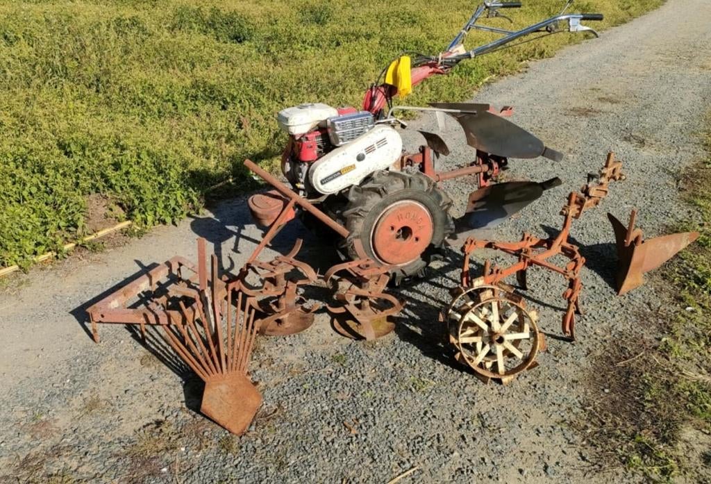 Motoculteur 8 CV Honda F600 en très bon état de marche , Enlèvement, Utilisé, Essence, Honda