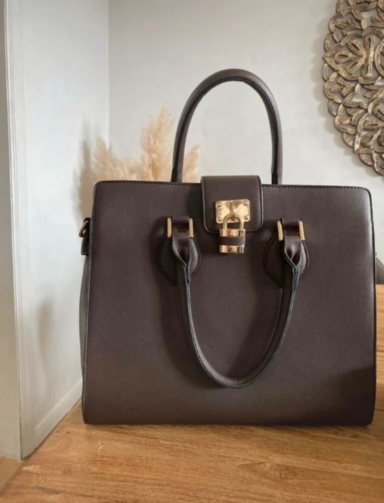 Handtas bruin ongebruikt, Ophalen of Verzenden, Zo goed als nieuw, Bruin, Handtas