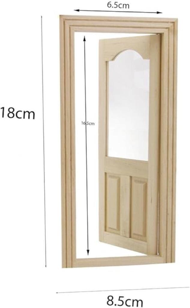 Accessoires pour maisons de poupées en bois - portes miniatu, Envoi, Neuf, Maison de poupées