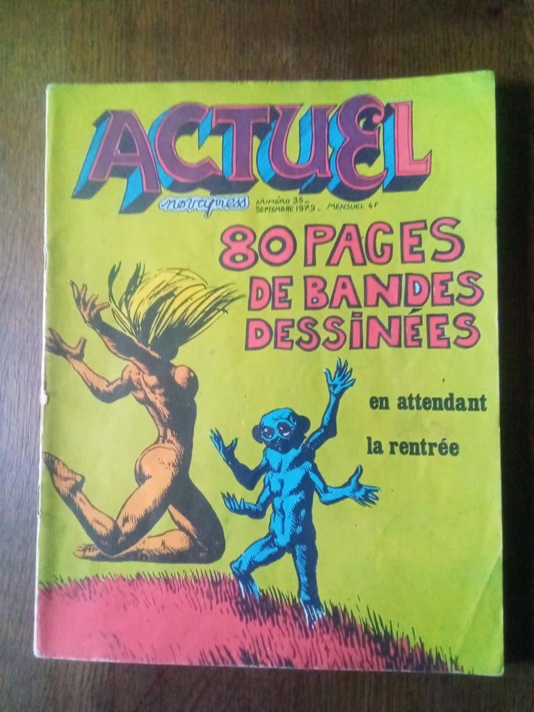 Bande dessinée Actuel(1973), Livres, Enlèvement ou Envoi