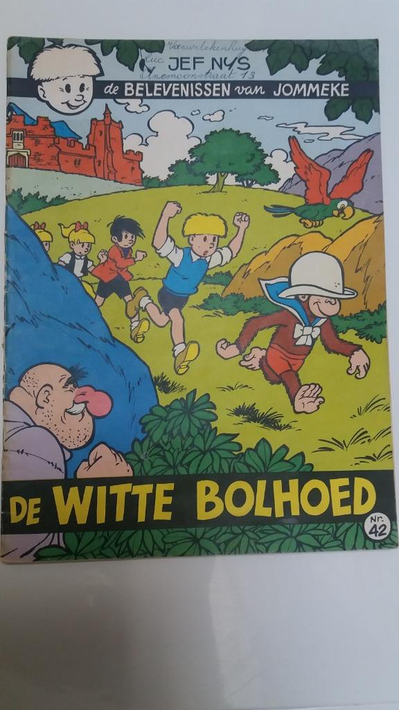 Jommeke – De witte bolhoed / nummer 42, Une BD, Enlèvement ou Envoi, Utilisé, Jef Nys