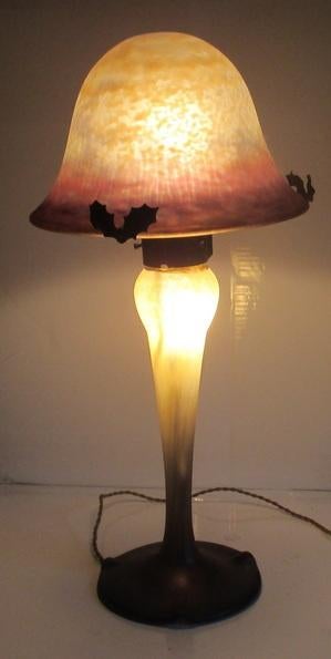 lampadaire original Art Déco Pate Remote Mushroom Muller, Antiquités & Art, Envoi