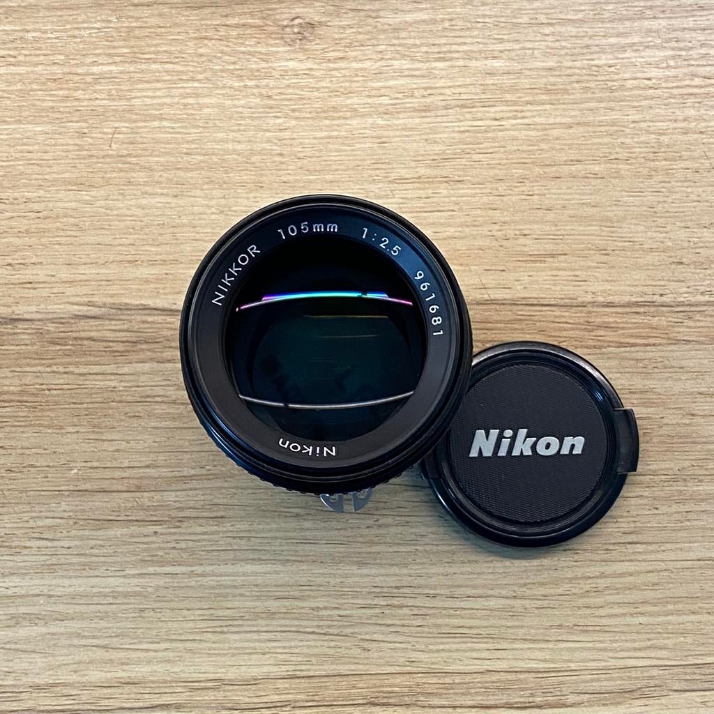 Nikon Nikkor 105mm f2.5 AIS*nieuw/zo goed als nieuw, Audio, Tv en Foto, Fotocamera's Analoog, Ophalen of Verzenden, Nieuw, Spiegelreflex