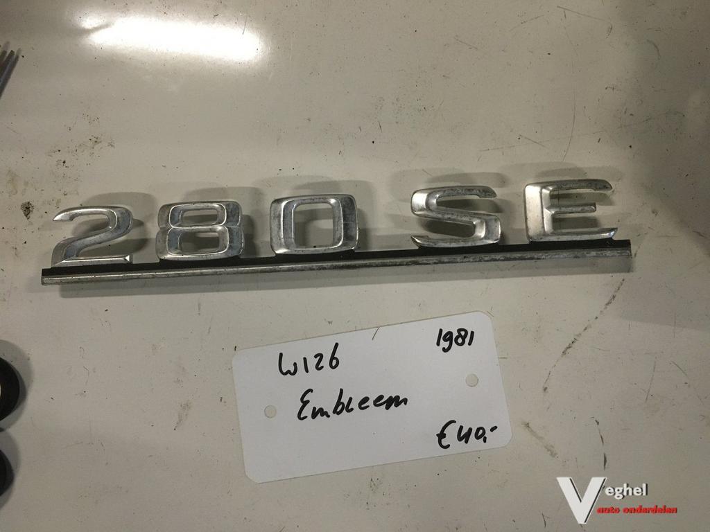 Mercedes W126  1981    280SE Embleem, -, Utilisé, -, -