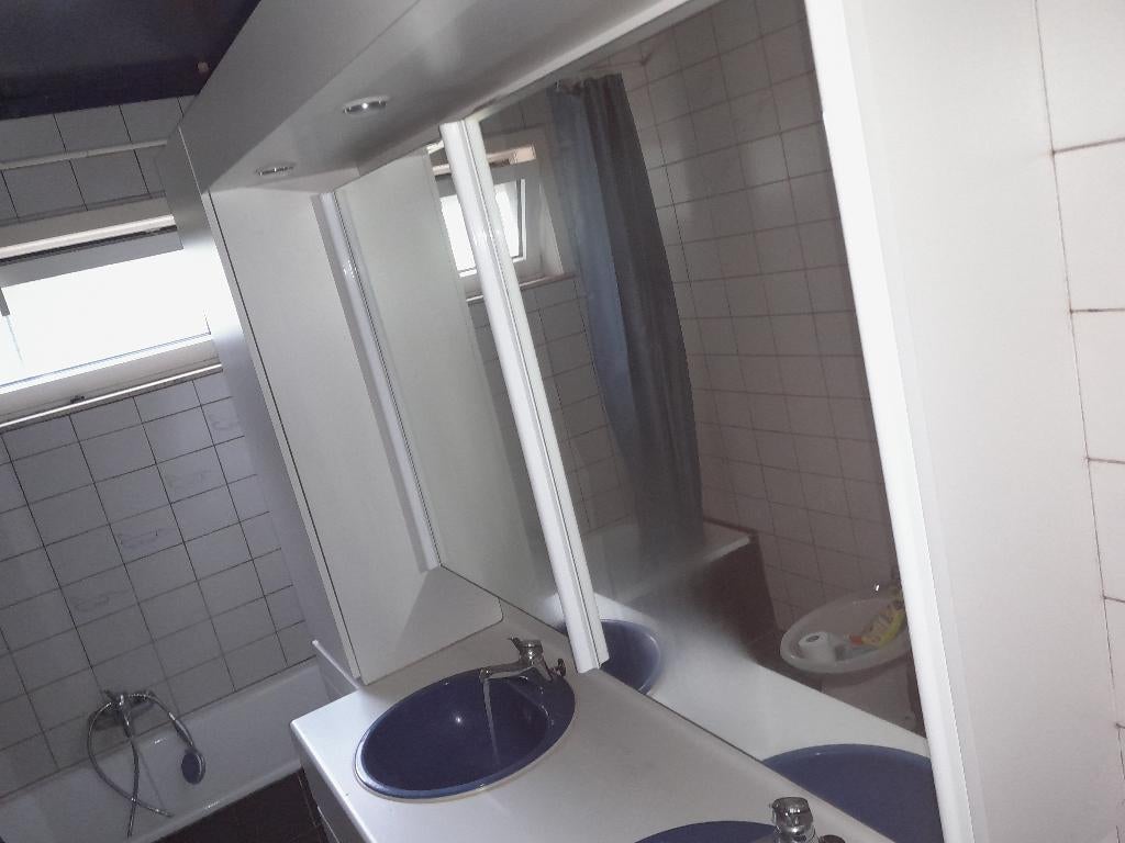 Meuble miroir de salle de bain 160 cm de large, 25 à 50 cm, Armoire à miroir, 150 à 200 cm, Enlèvement