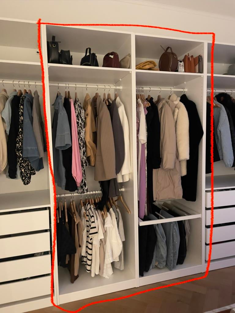 Ikea PAX (2 middelste delen alleen), Huis en Inrichting, Ophalen, 100 tot 150 cm, 200 cm of meer, Nieuw