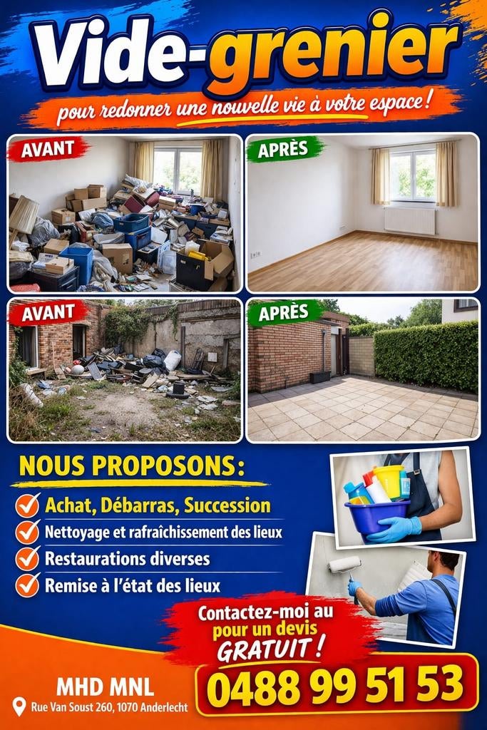 Vide grenier, Divers, Lots de brocante, Enlèvement ou Envoi