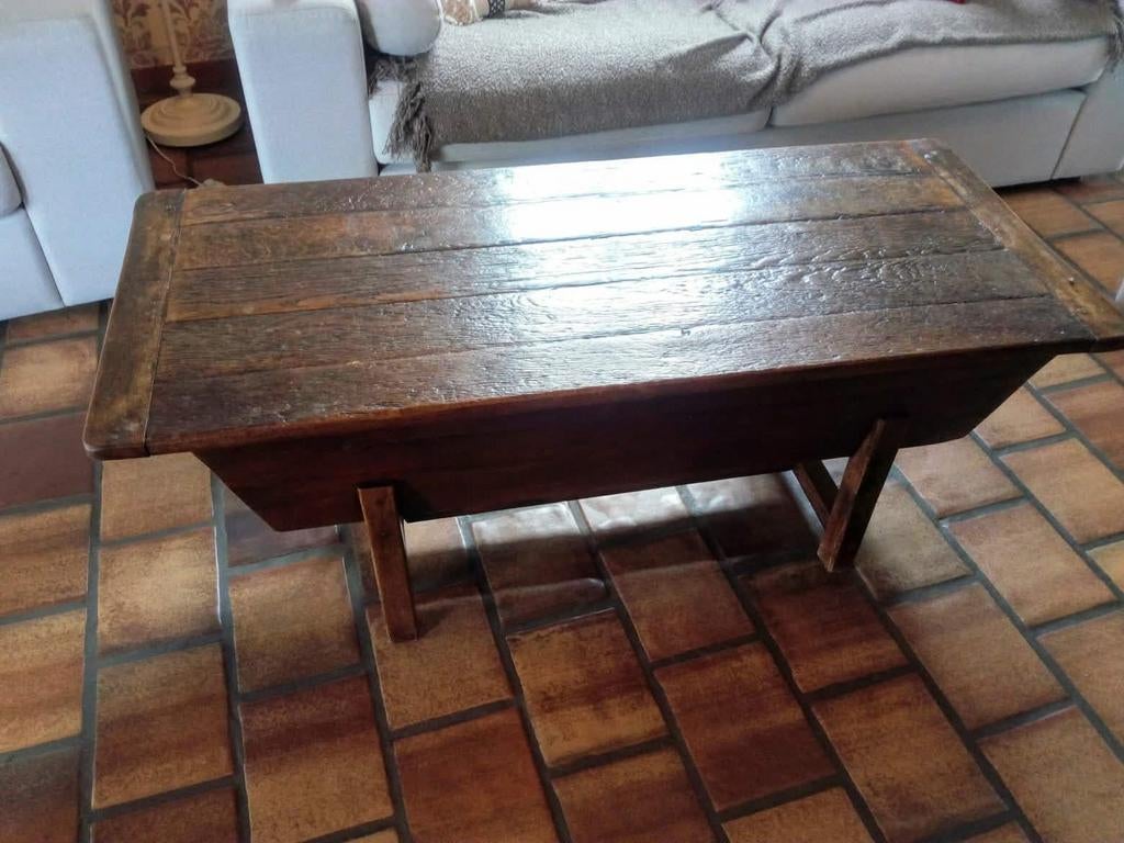 A vendre table pétrin avec plateau coulissant. Grand rangeme, Maison & Meubles, Enlèvement, Chêne