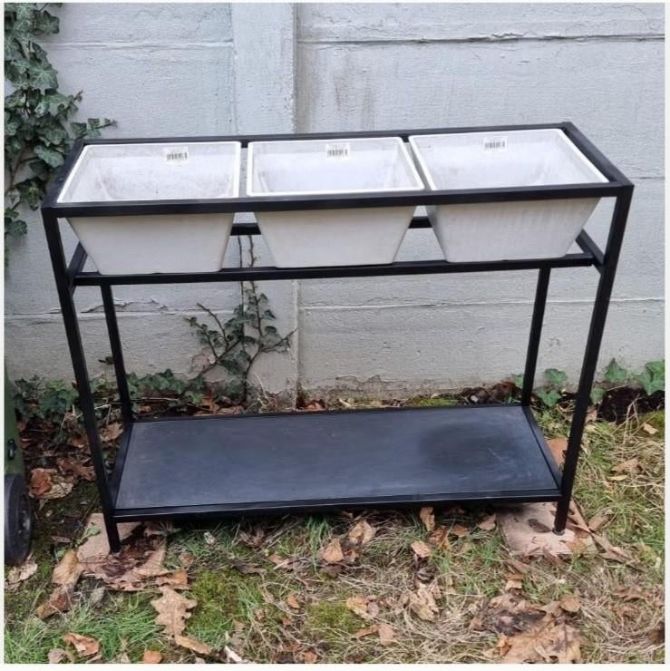 Grote kruiden- aarbeien- planten- bloemen- bakken potten rek, Ophalen, Overige vormen, Metaal