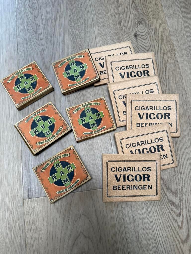 Lot oude tabak sigaretten sigaren cigarillos vigor Beringen, Verzamelen, Ophalen, Zo goed als nieuw