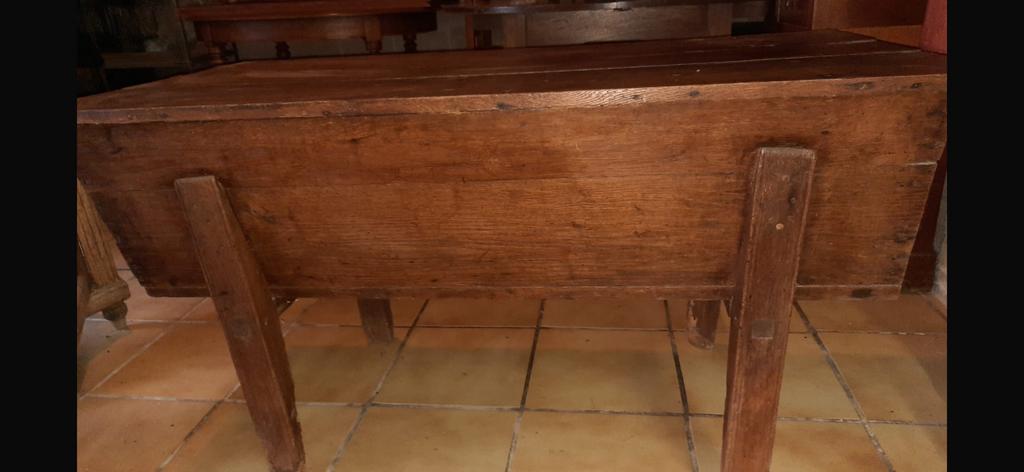 Vieux pétrin  avec couvercle120 x 65 x 70. (hauteur), Enlèvement, Utilisé