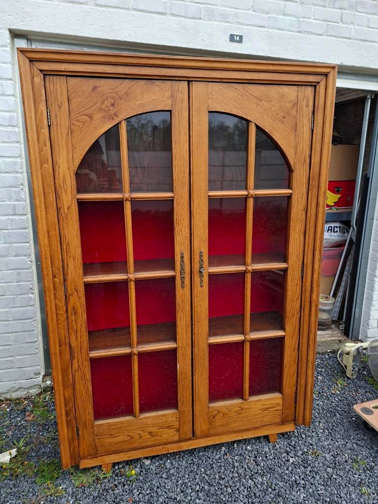 Boekenkast met eikenhouten raam, Ophalen, Eikenhout