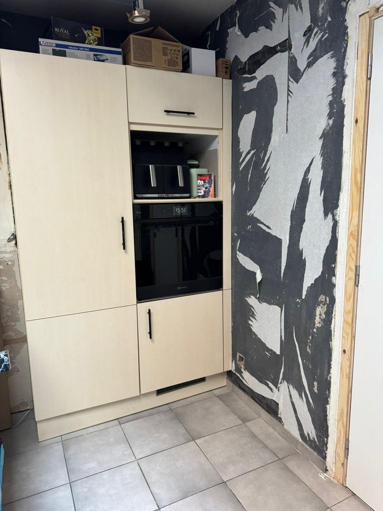 Keuken, Huis en Inrichting, Ophalen, Gebruikt, Enkelwandige keuken, Hout