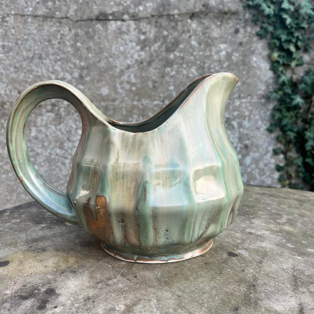 Art deco kan of karaf in keramiek met prachtige glazuur, Ophalen of Verzenden