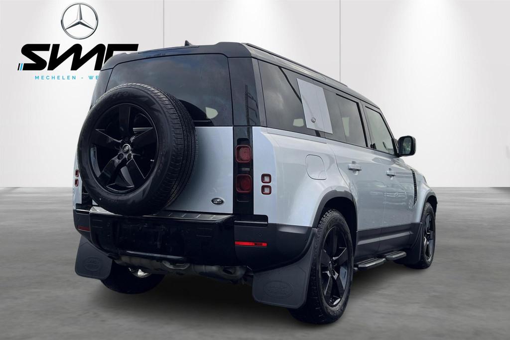 Land Rover Defender 110 P400 First Edition, Auto's, Land Rover, Automaat, 2361 kg, Stof, Zwart