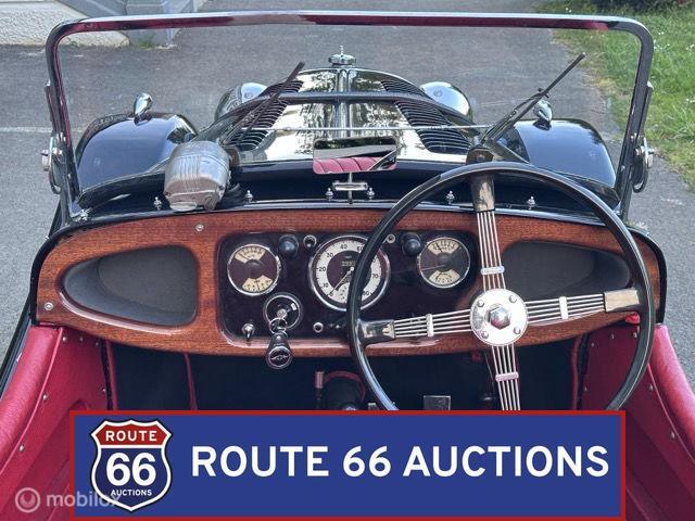 Morgan 4/4 Series I | 1947 | Route 66 Auctions, Zwart, Bedrijf, Handgeschakeld, Overige carrosserie