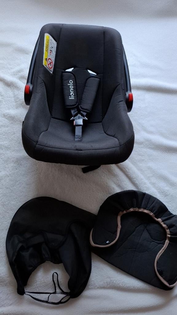 Lionelo autostoel baby 0+ – zwart – goede staat, Gebruikt, Overige methoden, Slaapstand, 0 t/m 13 kg