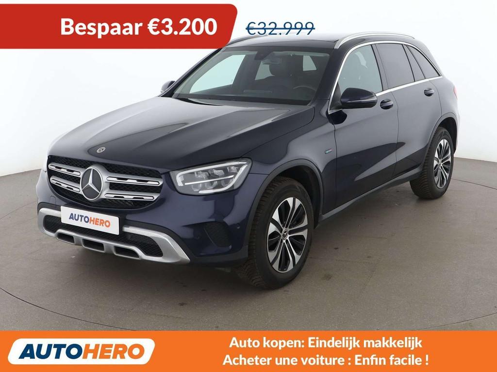 Mercedes-Benz GLC 300 GLC 300de 4Matic (bj 2020, automaat), Auto's, Mercedes-Benz, Automaat, Gebruikt, Blauw, Leder