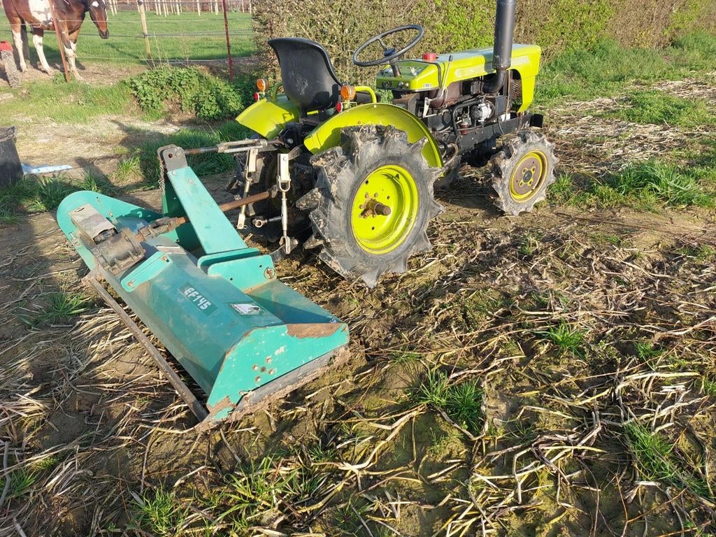 Yanmar minitractor met klepelmaaier, Tuin en Terras, Ophalen