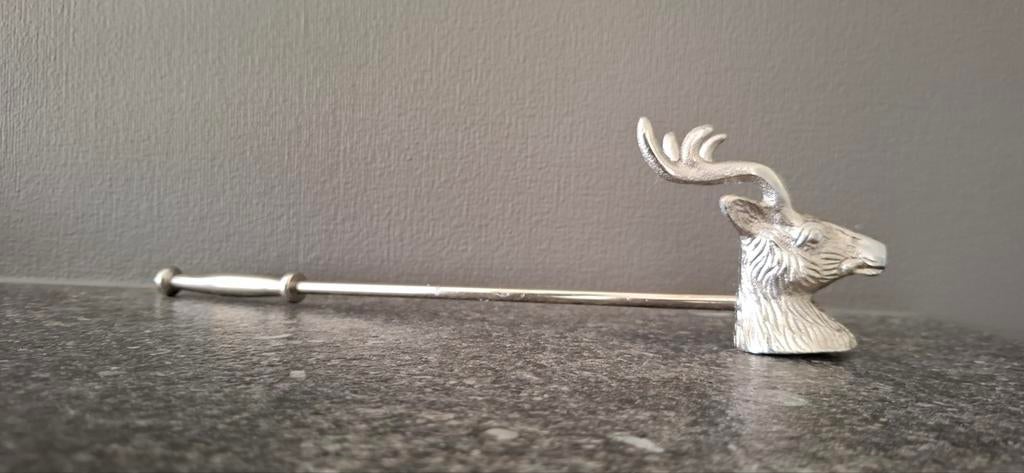 Prachtige kaarsendover met hertenkop, Ophalen of Verzenden