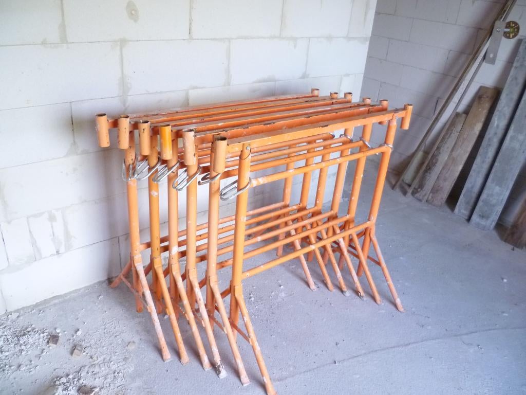 6   tréteaux maçon, Bricolage & Construction, Échafaudages, Enlèvement, Utilisé