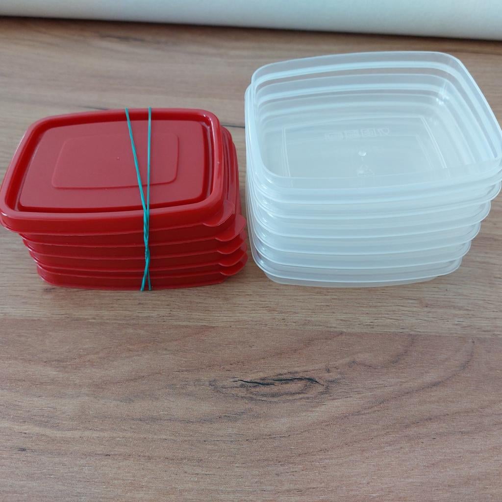 Ensemble de 6 boîtes à fraîcheur avec couvercles. Bon état, Maison & Meubles, Cuisine| Tupperware, Enlèvement