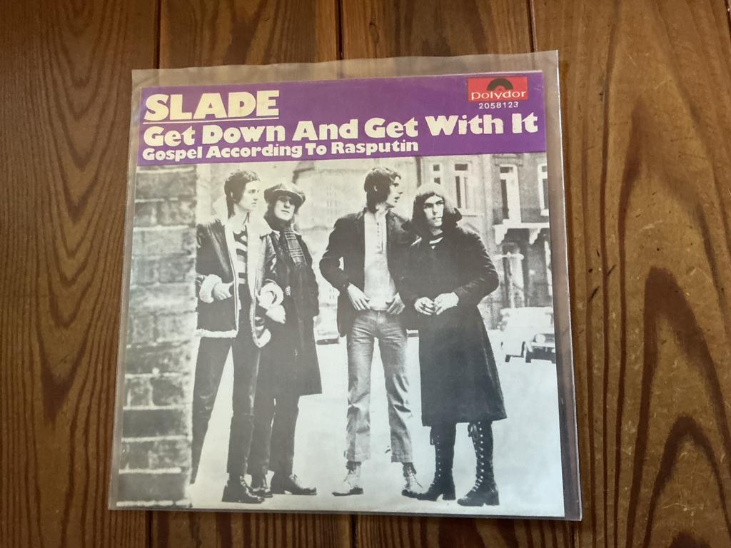 7” Slade - get down and get with it, Ophalen of Verzenden, Zo goed als nieuw