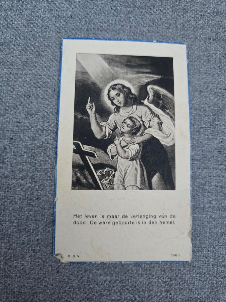 Carte de décès d'enfant 1935, Diest, Collections, Enlèvement ou Envoi, Image pieuse