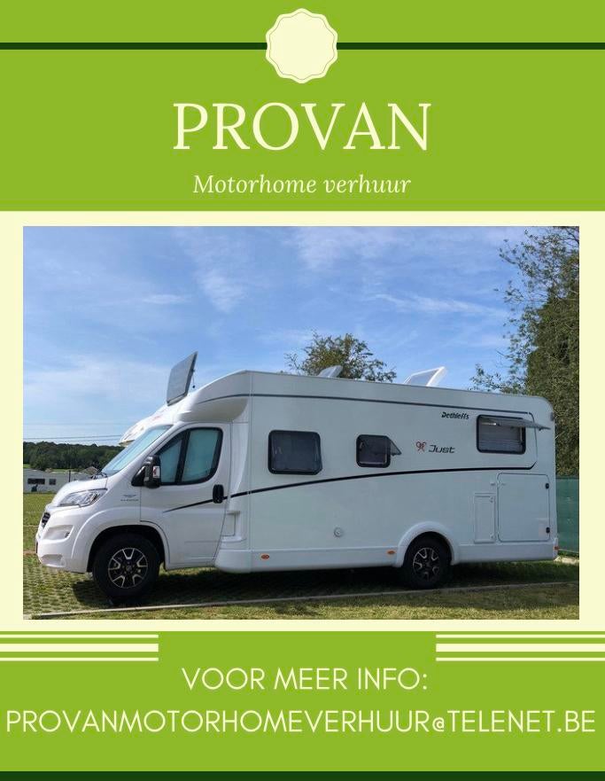 Te huur dethleffs motorhome 4/5 personen te Koekelare, Caravans en Kamperen, Verhuur