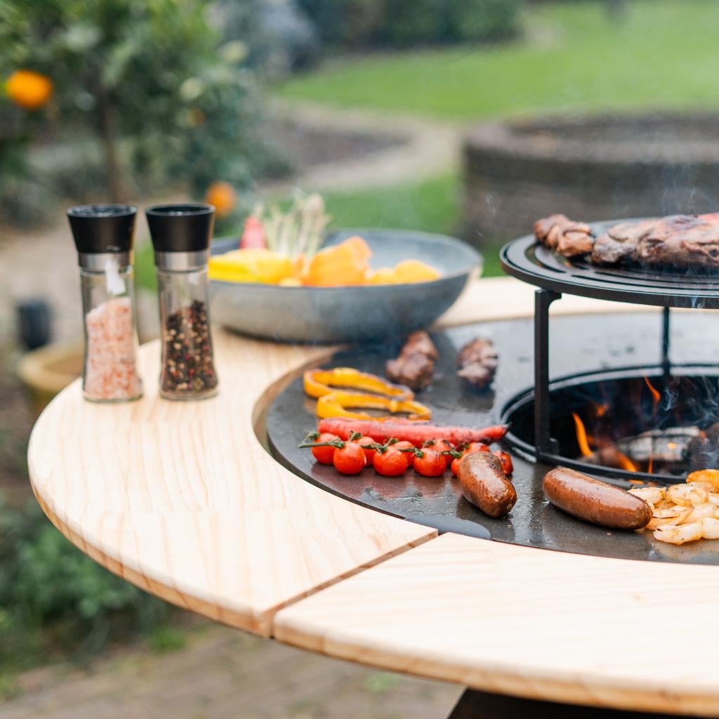 Plancha BBQ Compañero XXL en acier Corten 2.0 avec cadre NW, Enlèvement ou Envoi, Neuf, RJRoyal Living, Avec accessoires