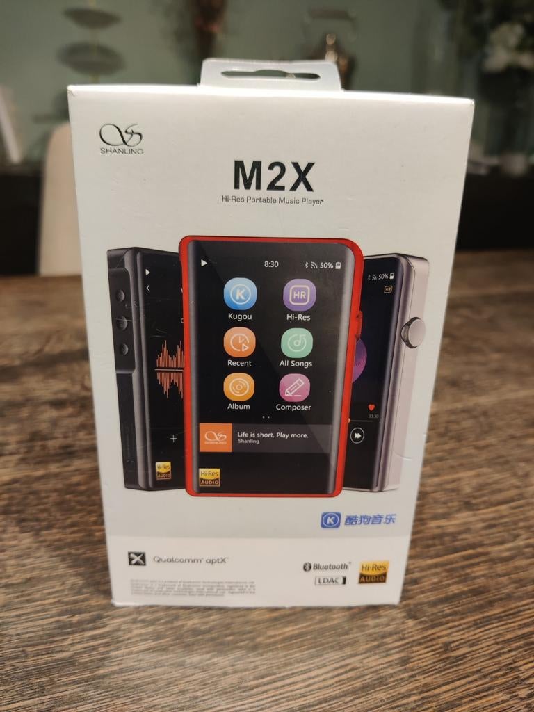 Shanling M2X Hi-Res speler Bluetooth met doos, TV, Hi-fi & Vidéo, Lecteurs Mp3 | Marques Autre, Enlèvement ou Envoi, Utilisé, Autres marques