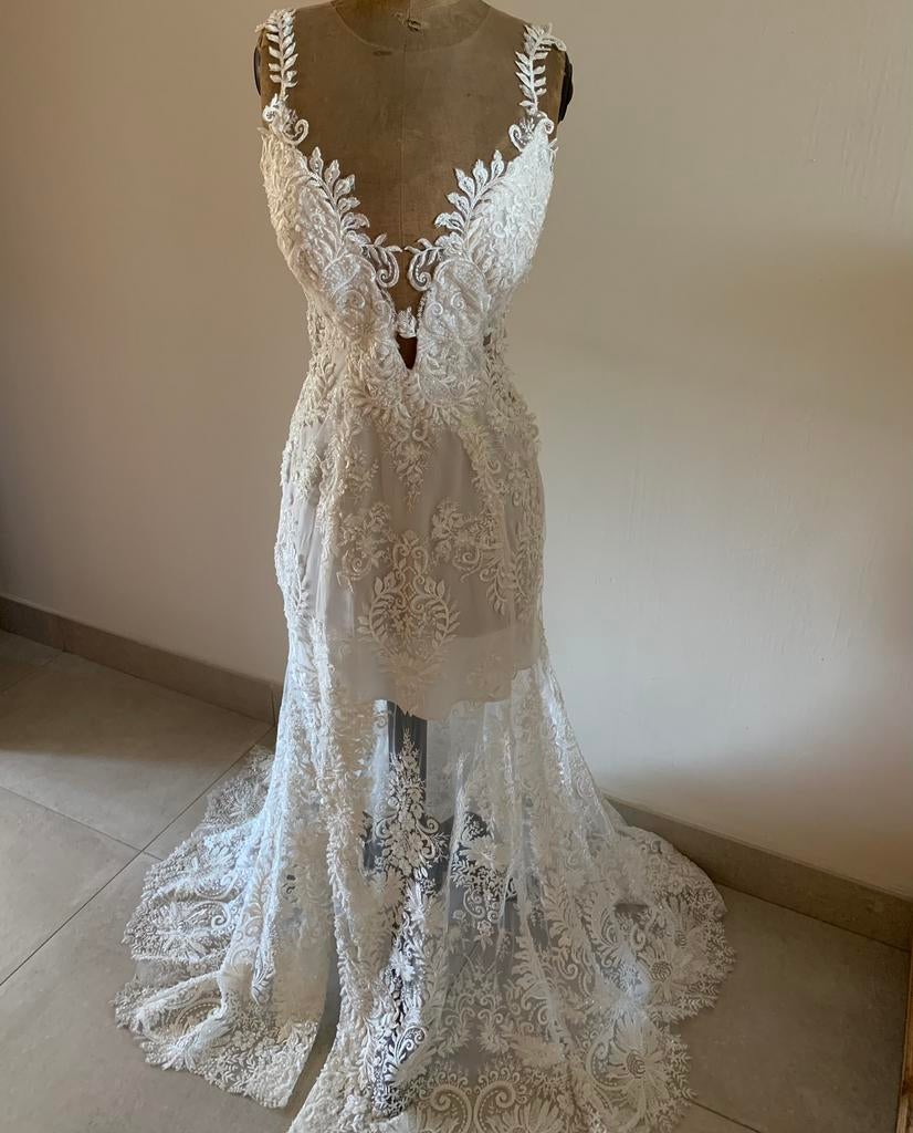 Trouwkleed nicky van kets, Vêtements | Femmes, Vêtements de mariage & Accessoires de mariage, Comme neuf, Blanc, Enlèvement